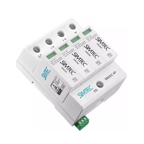 Simtec Überspannungsschutz Typ 2 (Klasse C) 4P 20kA 1,5kV GPV-401-202
