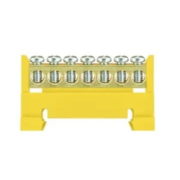 Pawbol Anschlussleiste auf Schiene - 7 gelb - niedrige Basis GPV-401-224