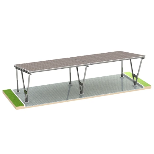 Solarcarport VICA für 4 Fahrzeug Photovoltaik-Parkplatz 2x2 module GPV-105-04 (2)