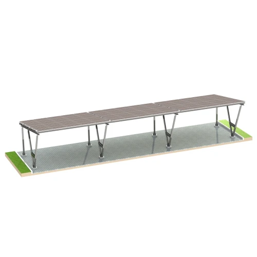 Solarcarport VICA für 6 Fahrzeug Photovoltaik-Parkplatz 3x2 module GPV-105-06