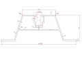 Trapezbrücke 33cm H-40 aus EPDM für Dächer aus Trapezblech PV-02-03 (2)