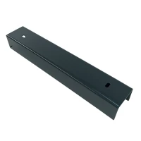 U-Profil Verbinder Halter für Sockelplatte 300x50 Anthrazit Graphit