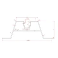 Trapezbrücke 60cm H-40 aus EPDM für Dächer aus Trapezblech PV-02-03-03 (2)