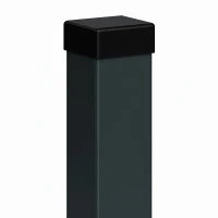 Zaunpfosten 80x80x2 mm, Länge 2,4 m, Anthrazitgrau