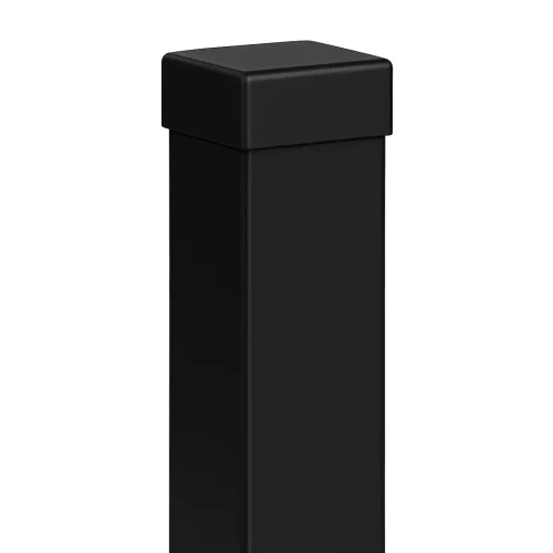 Zaunpfosten 80x80x2 mm, Länge 2,4 m, schwarz GPV-700-74 (1)