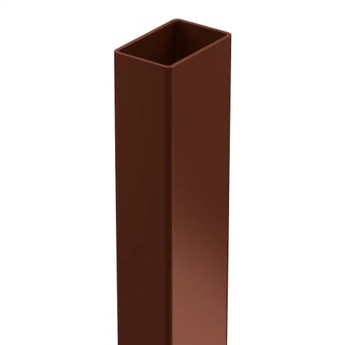 Zaunpfosten 60x40x1,2 mm, Länge 2,4 m, braun RAL 8017 GPV-700-68 (2)