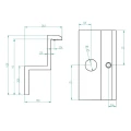 [RDY] Endklemme H40 L50 - roh mit Erdungspin PV-03-80 (2)