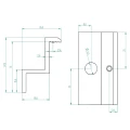 [RDY] Endklemme H35 L50 - roh mit Erdungsstift PV-03-38 (2)