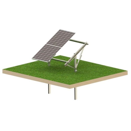 PV-Freiland-Montagesystem Ultra Strong 2 Paneele T1V Bodenstruktur GPV-T1V-US2 (1)
