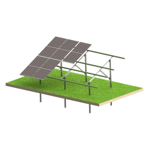 Solar-Bodenmontage N2V Light für 12 PV-Module GPV-N2V-L12 (1)