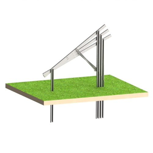 Solar KIT N2V Light – Bodenmontage-PV-Konstruktion für 8 Module GPV-N2V-L8 (2)