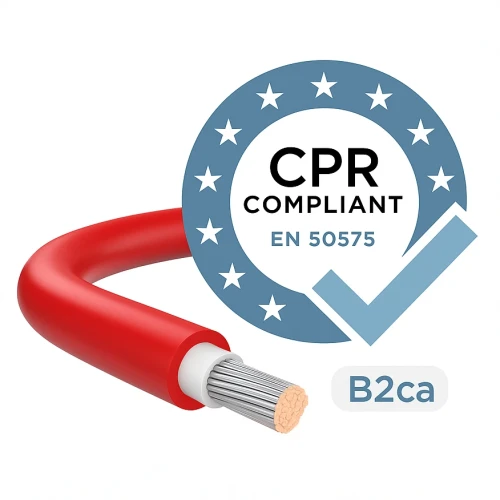 Photovoltaik-Installationskabel H1Z2Z2-K Klasse B2 (CPR) Rot 4mm NICHT BRENNBAR 000-113 (2)