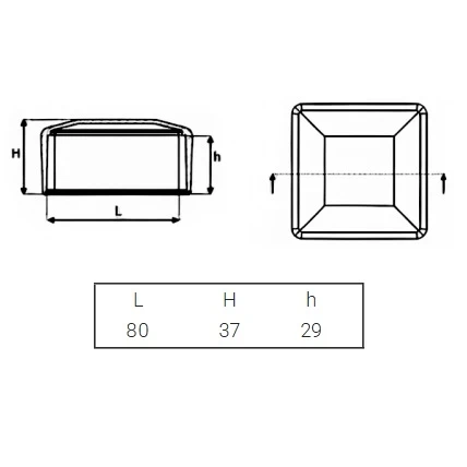 Pfostenkappe Abdeckkappe für Zaunpfosten 80x80 anthrazit 000-131 (2)