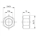 Sechskantmutter M16 DIN 934 A4-80 000-073 (3)
