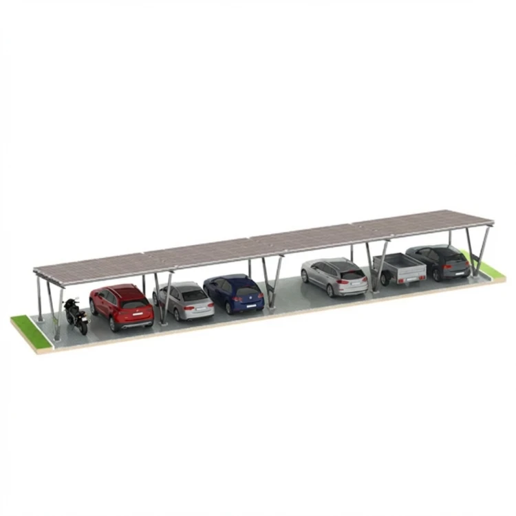 Solarcarport VICA für 8 Fahrzeug Photovoltaik-Parkplatz 4x2 module GPV-105-08 (1)