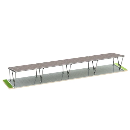 Solarcarport VICA für 8 Fahrzeug Photovoltaik-Parkplatz 4x2 module GPV-105-08 (2)