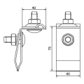 Universalhalter für Falz galvanisch verzinkter Stahl 000-157 (2)