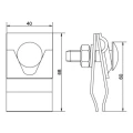 Halter für Falz galvanisch verzinkter Stahl 000-158 (2)