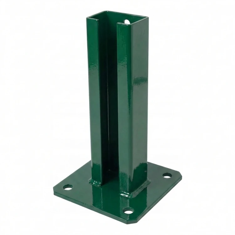 Zaunpfostenfuß 60x40 grün RAL 6005 verzinkt 000-155 (1)