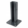 Zaunpfostenfuß 60x40 anthrazit RAL 7016 verzinkt 000-152 (1)