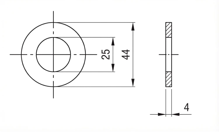 Unterlegscheibe M24 DIN 125 A2 140 HV 25 - 100 Stück 000-166 (2)