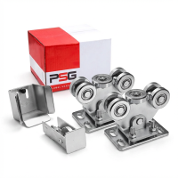 Laufwagen-Set für selbsttragende Schiebetore + Zubehör KIT für Schiene 80