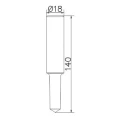 Handtreiber für Erdungsstäbe (feuerverzinkt) 18x140mm PV-24-02 (2)