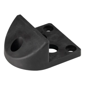 Toranschlag aus Stahl mit Gummipuffer – zum Anschrauben, 130x150/H65 mm