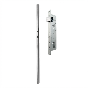 Pfosten 40x40x1,5x1500 mm mit Kassette und Schloss 90/20