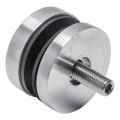 Punkthalter für Glas fi 50/8/M10x50, Glas 8-17,52 mm, AISI 304, flaches System, Satin 000-266 (2)