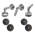 Glasvordach-System M12, 3-teilig, für Zugstange fi 12mm, Glas 8-17,52mm (aisi304, universal, Satin) (10) 000-285 (1)