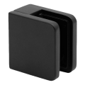 Punkthalter für Glas 45x45x26 mm, schwarz, Glas 6-10,76 mm, Zamak, Flachsystem, lackiert 000-286 (1)