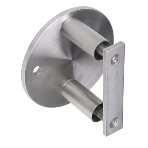 Seitliche Pfostenanschluss fi 42,4 mm an Rohr fi 100 mm AISI 304 Satin