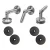 Glasvordach-System M10 3-teiliger Abspanner fi 10 mm Glas 8-17,52 mm AISI 304 Satin 000-261 (1)
