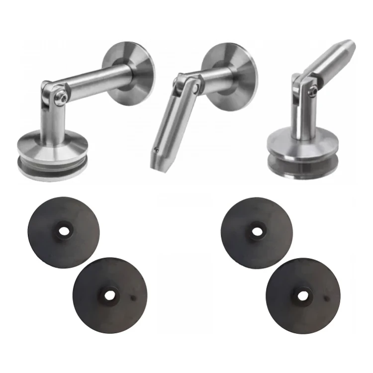 Glasvordach-System M10 3-teiliger Abspanner fi 10 mm Glas 8-17,52 mm AISI 304 Satin 000-261 (1)