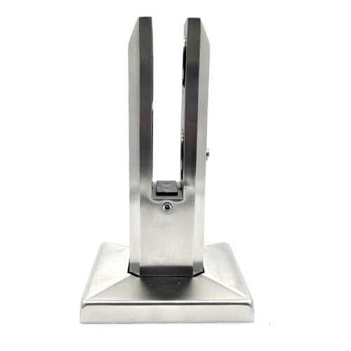 Vertikale Glashalterung Spigot 50x50/100x100 mm Glas 12-17,52 mm AISI 304 Satin 000-291 (1)