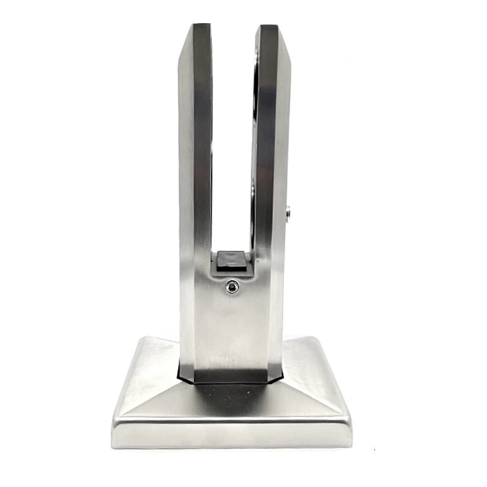 Vertikale Glashalterung Spigot 50x50/100x100 mm Glas 12-17,52 mm AISI 304 Satin 000-291 (1)
