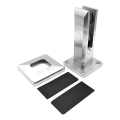 Vertikale Glashalterung Spigot 50x50/100x100 mm Glas 12-17,52 mm AISI 304 Satin 000-291 (4)