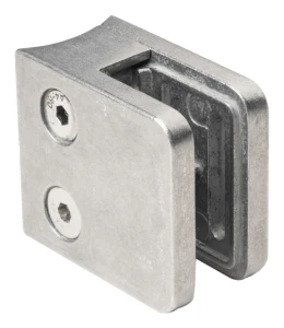 Glashalter 45x45x26 mm Glas 6-10,76 mm Zamak System 42,4 mm roh
