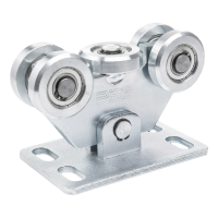 Laufwagen Tor 80 für Schiebetor – 5-rollig, Stahlrollen