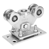 Laufwagen 80 für Schiebetor mit 5 Stahlrollen verstellbar