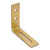 Winkelverbinder mit Regulierung KR 1 75x65x20x3,0 galvanisch verzinkt gold 000-345 (1)
