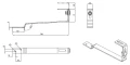 Dachhaken 306mm verstellbar für Schrägdächer - Edelstahl (Biberschwanz) PV-08-20 (1)