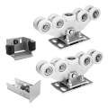Laufwagen-Set für Schiebetor: 2× Laufwagen (9-rollig, Kunststoff) + Zubehör 000-252 (1)