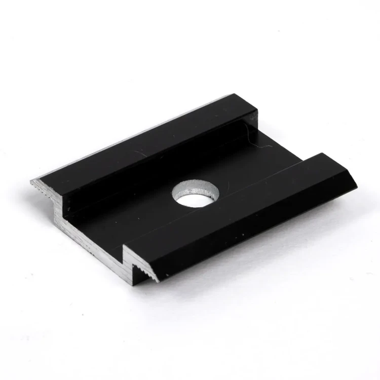 Mittelklemme H8 Aluminium 6060 Loch M8 Eloxiert PV-04-04