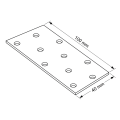 Lochplatte Flachverbinder PP 2 40x100x2,0 000-359 (3)