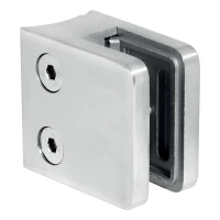 Glashalter 6-10,76 mm 45x45x26 mm AISI 316, System 42,4 mm Satine