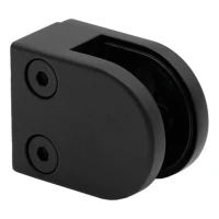Glashalter 6-10,76 mm 50x40x26 mm Pin Zamak lackiert flaches System schwarz