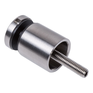 Punkthalter für Glas 8-17,52 mm fi 30/30 M8x80 AISI 304 flaches System Satin