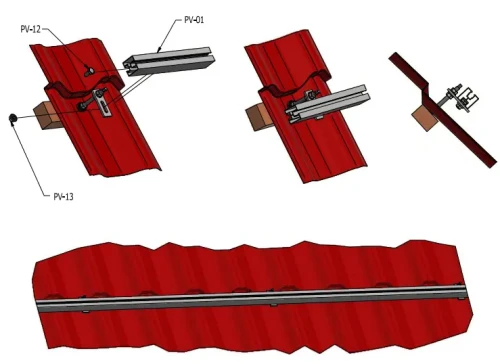 Aluminiumprofil 195cm 40x40 für Hammerkopfschrauben eloxiert PV-01-18 (2)